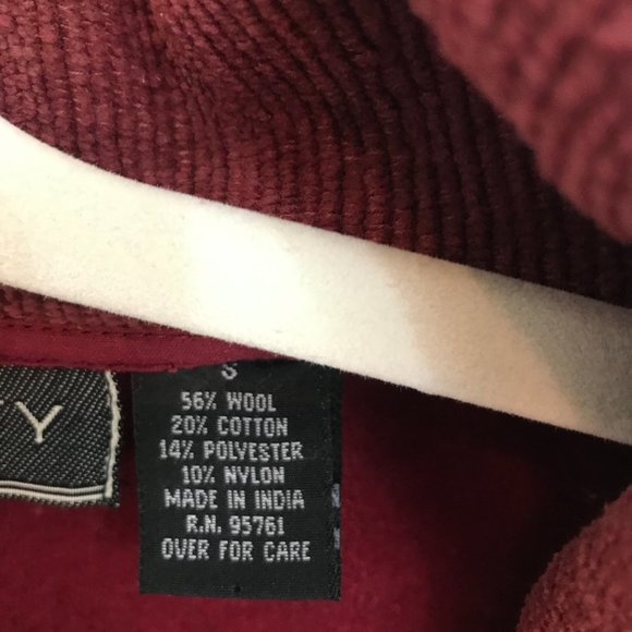 New Identity deep burgundy red bolero jacket with Spanish embroidery, size small - Picture 6 of 6